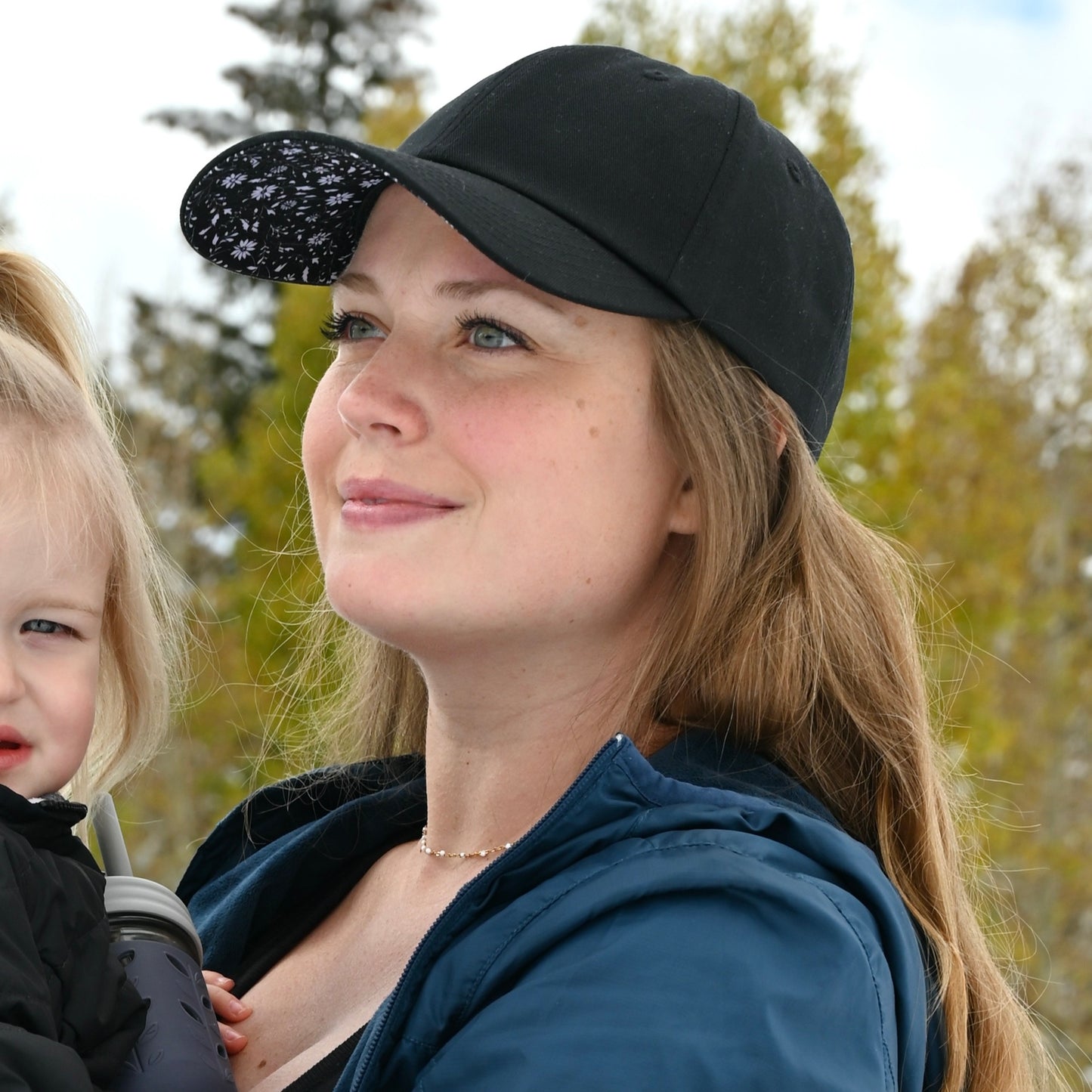 Looking at Flowers - Black