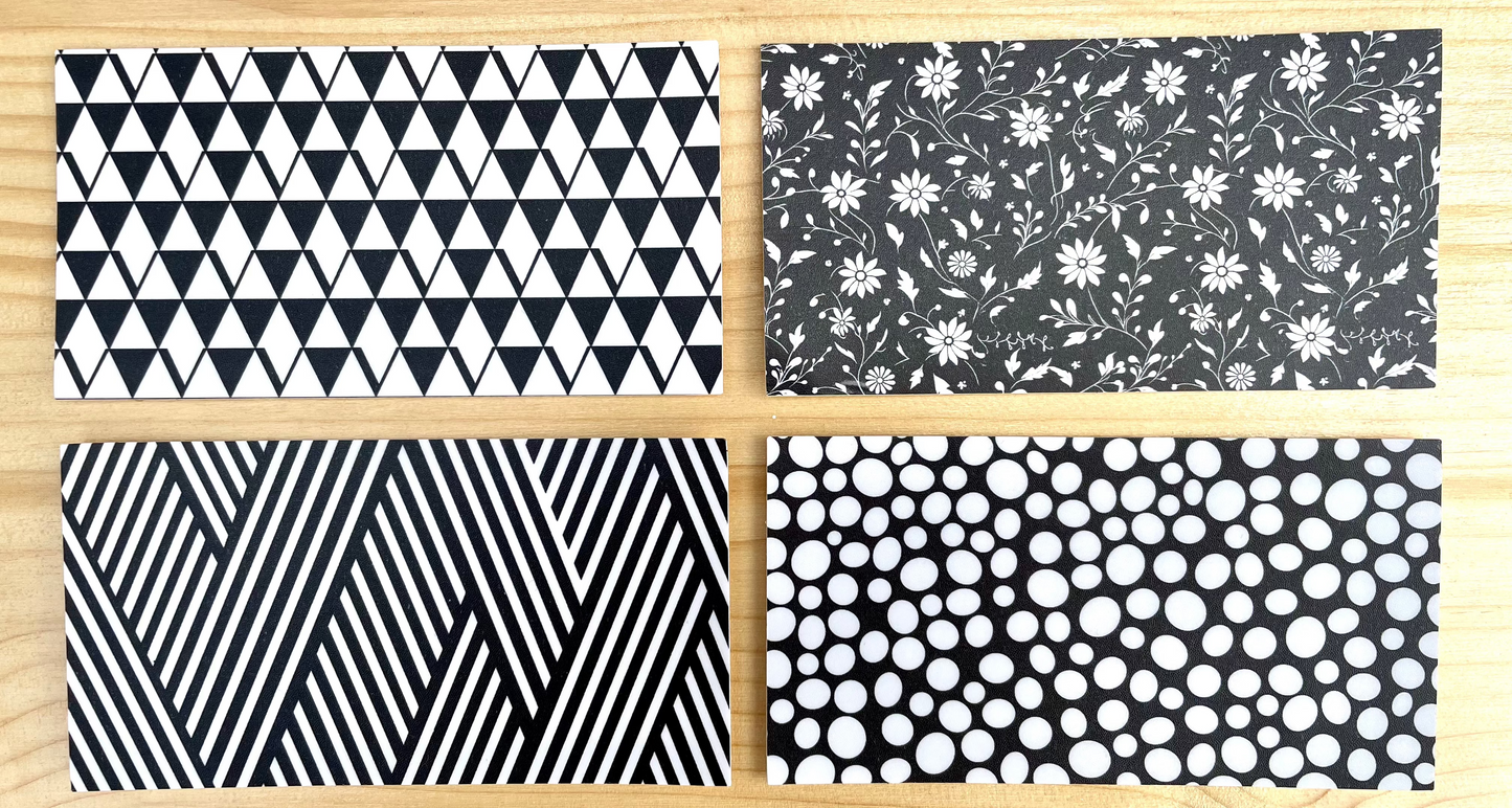 High Contrast Pattern Sticker Pack (4)