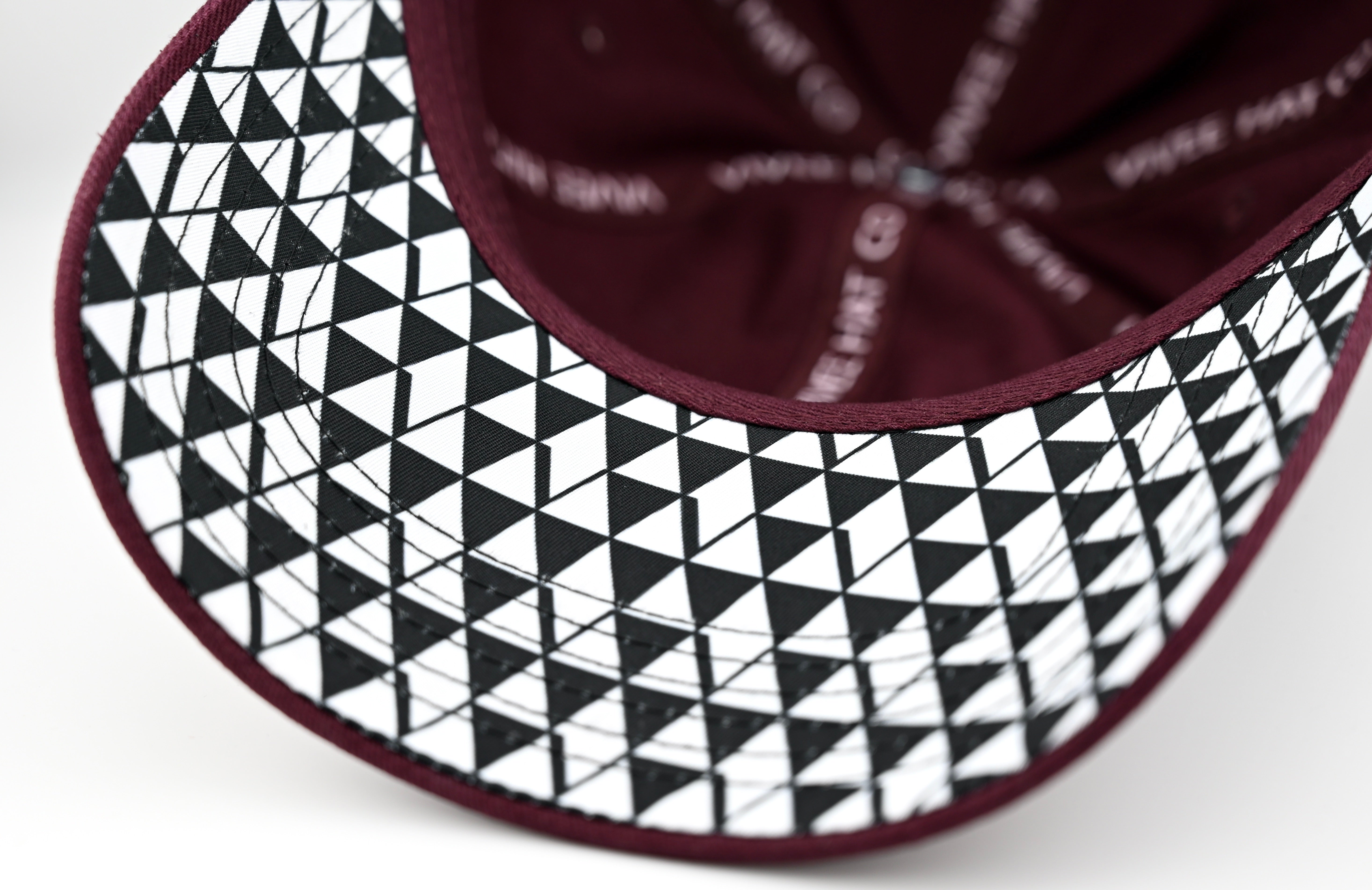 Hidden V's - Maroon – Vivee Hat Co